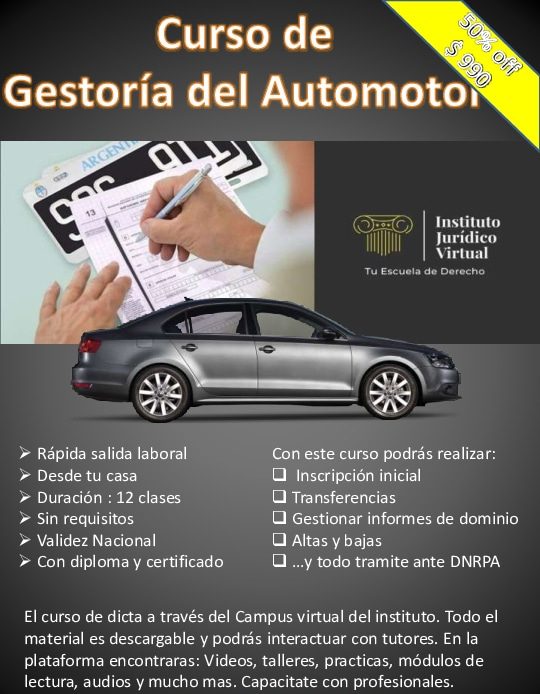 Curso Gestorìa del automotor